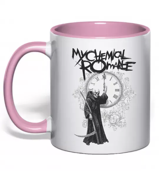 Чашка с цветной ручкой My Chemical Romance time Нежно розовый фото