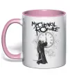 Чашка с цветной ручкой My Chemical Romance time Нежно розовый фото