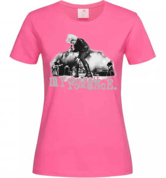 Женская футболка My Chemical Romance stage Ярко-розовый фото