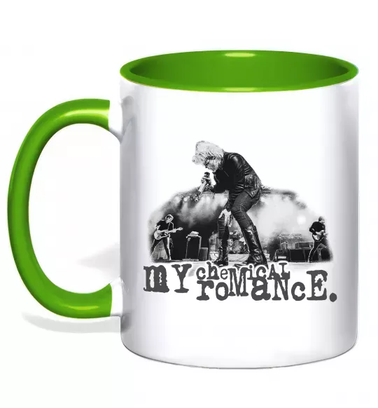 Чашка с цветной ручкой My Chemical Romance stage Зеленый фото