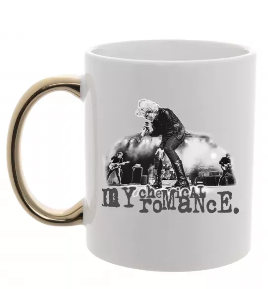 Чашка с цветной ручкой My Chemical Romance stage Золото фото