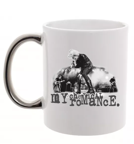 Чашка с цветной ручкой My Chemical Romance stage Серебро фото