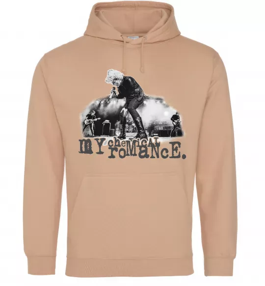 Женская толстовка (худи) My Chemical Romance stage Песочный фото