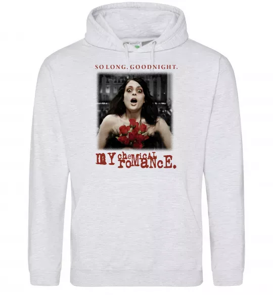 Мужская толстовка (худи) So long good night Серый меланж фото