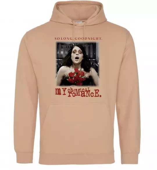 Женская толстовка (худи) So long good night Песочный фото