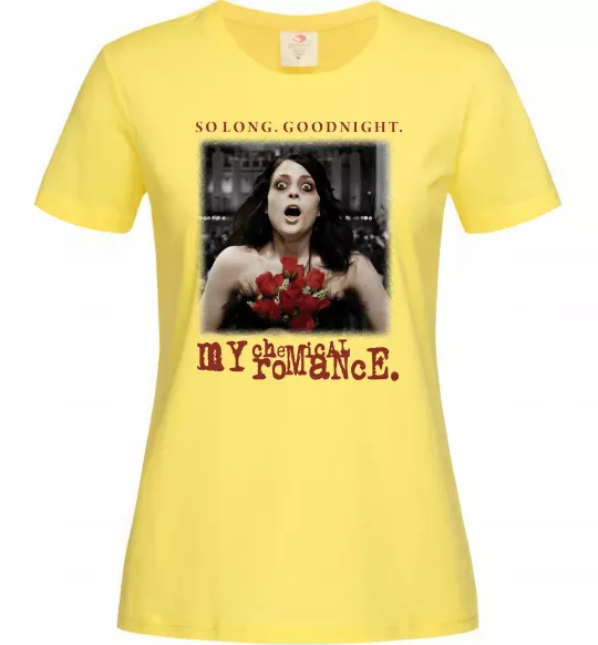 Женская футболка So long good night Лимонный фото