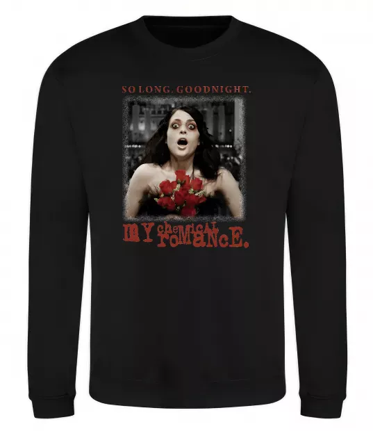 Світшот So long good night Чорний фото