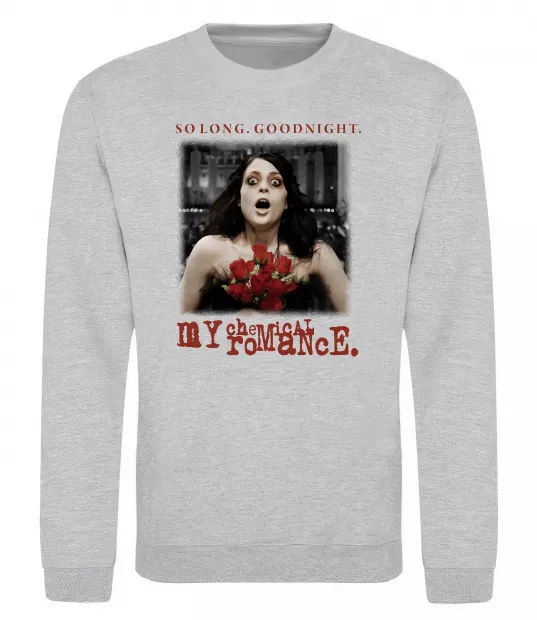 Світшот So long good night Сірий меланж фото