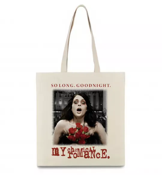 Эко-сумка So long good night Бежевый фото