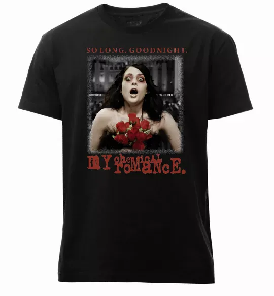 Мужская премиум футболка So long good night Черный фото