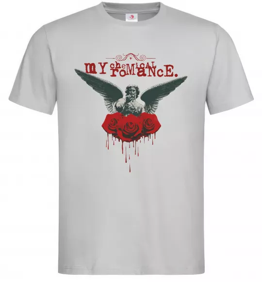 Чоловіча футболка Roses angel My Chemical Romance Сірий фото