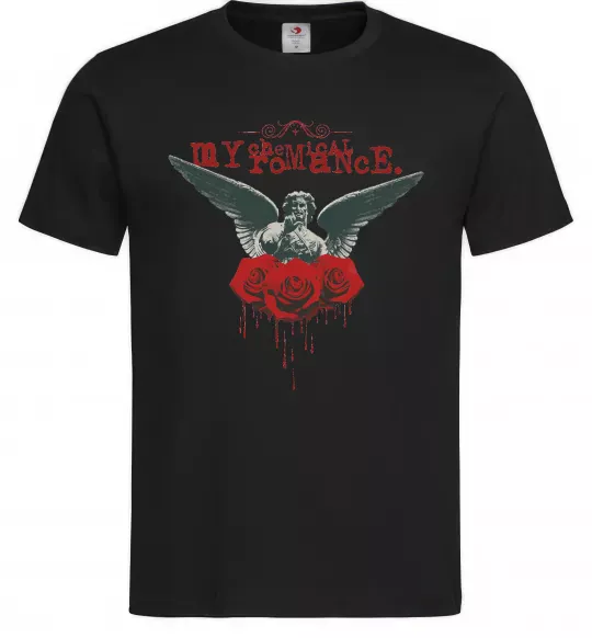 Чоловіча футболка Roses angel My Chemical Romance Чорний фото