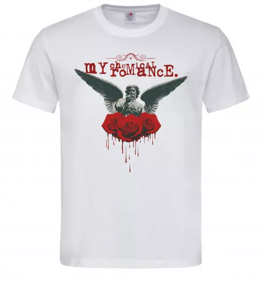Чоловіча футболка Roses angel My Chemical Romance Білий фото