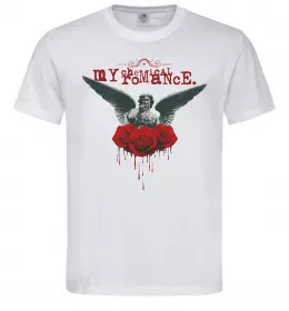 Мужская футболка Roses angel My Chemical Romance Белый фото