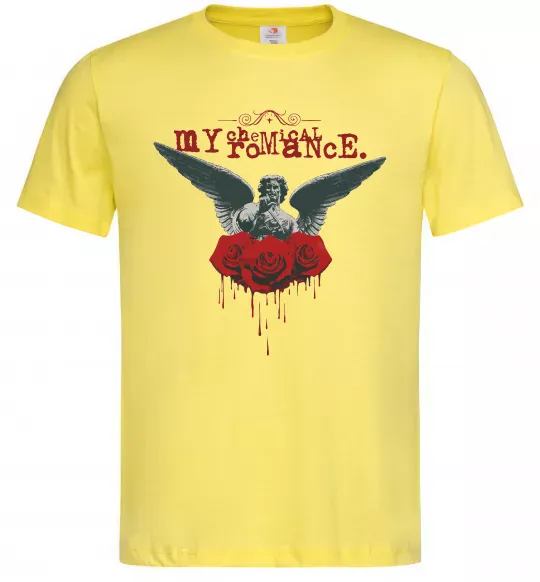 Чоловіча футболка Roses angel My Chemical Romance Лимонний фото
