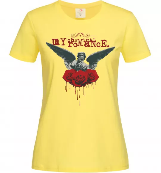 Жіноча футболка Roses angel My Chemical Romance Лимонний фото