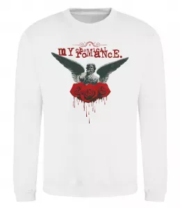 Свитшот Roses angel My Chemical Romance Белый фото