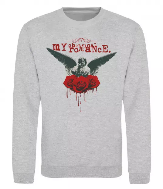 Світшот Roses angel My Chemical Romance Сірий меланж фото