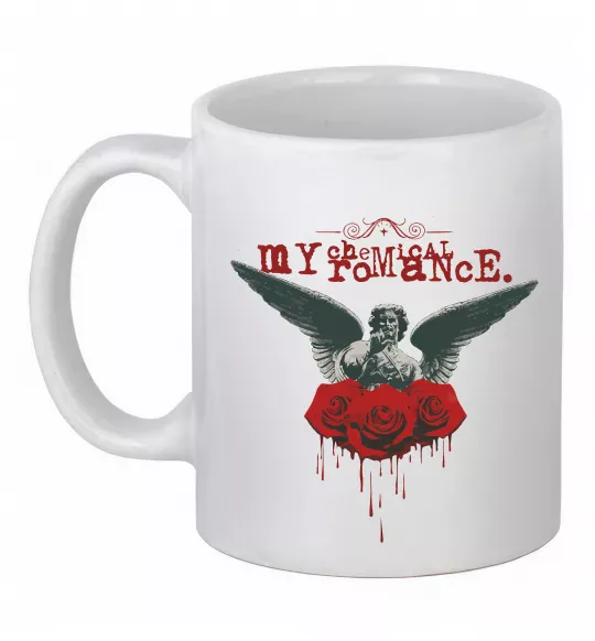 Чашка керамическая Roses angel My Chemical Romance Белый фото
