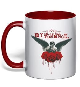 Чашка с цветной ручкой Roses angel My Chemical Romance