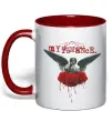 Чашка з кольоровою ручкою Roses angel My Chemical Romance Червоний фото