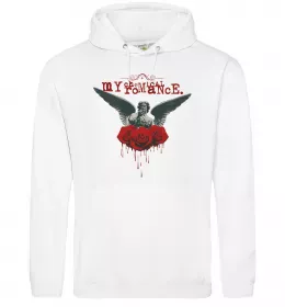 Мужская толстовка (худи) The black parade Белый фото