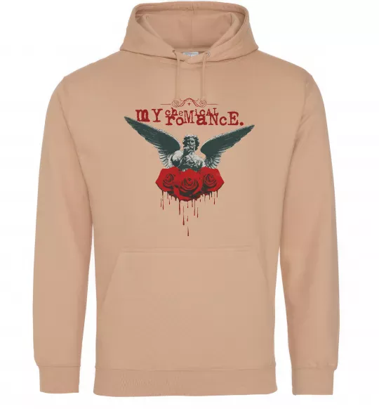 Чоловіча толстовка (худі) Roses angel My Chemical Romance Пісочний фото
