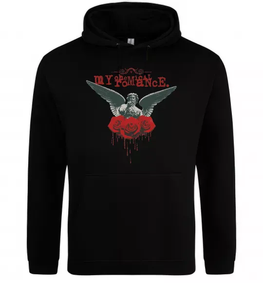 Женская толстовка (худи) Roses angel My Chemical Romance Черный фото