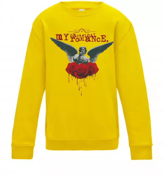Детский Свитшот Roses angel My Chemical Romance Солнечно желтый фото