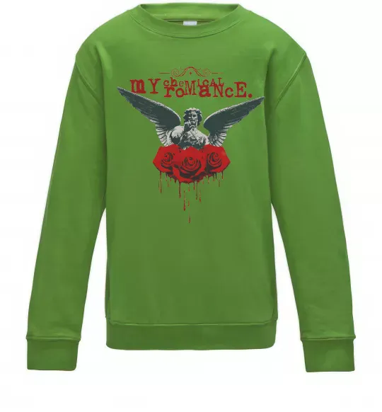Детский Свитшот Roses angel My Chemical Romance Лаймовый фото