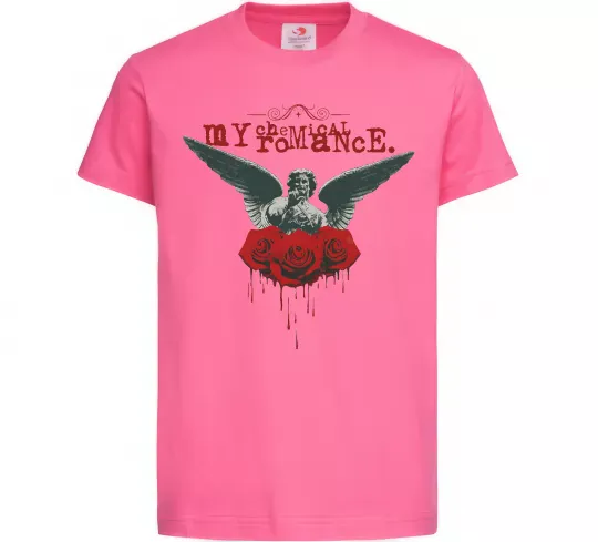 Дитяча футболка Roses angel My Chemical Romance Яскраво-рожевий фото