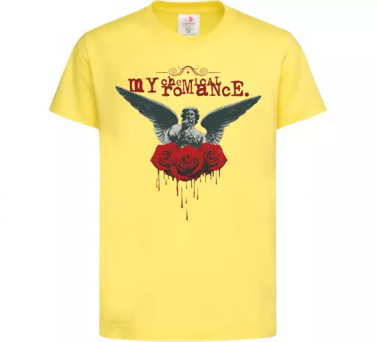 Дитяча футболка Roses angel My Chemical Romance Лимонний фото