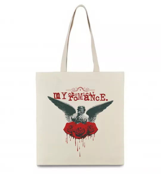 Эко-сумка Roses angel My Chemical Romance Бежевый фото