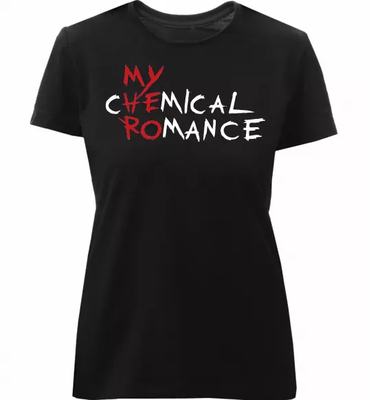 Женская премиум футболка My cHEmical ROmance HERO Черный фото