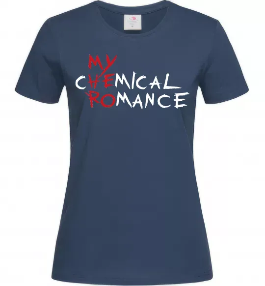 Жіноча футболка My cHEmical ROmance HERO Темно-синій фото