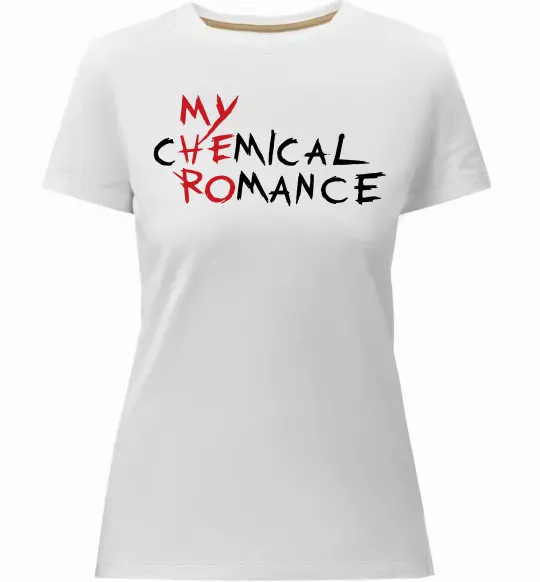 Женская премиум футболка My cHEmical ROmance HERO Белый фото