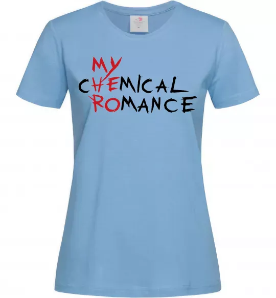 Жіноча футболка My cHEmical ROmance HERO Блакитний фото
