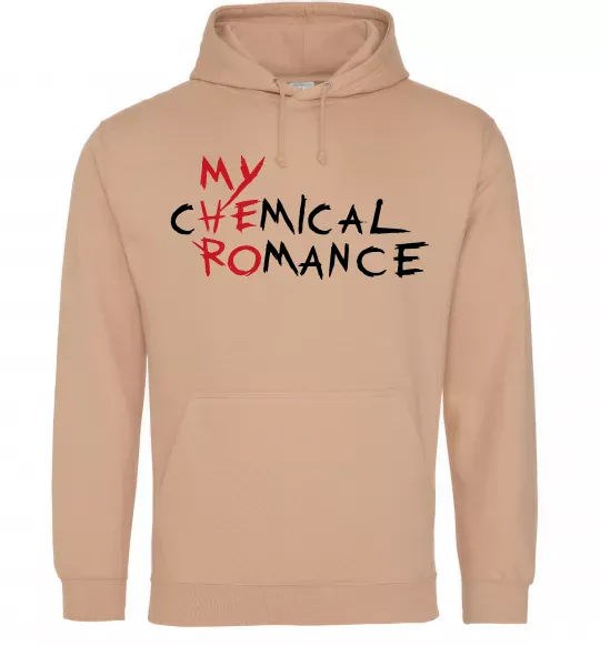 Мужская толстовка (худи) My cHEmical ROmance HERO Песочный фото