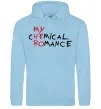 Чоловіча толстовка (худі) My cHEmical ROmance HERO Блакитний фото