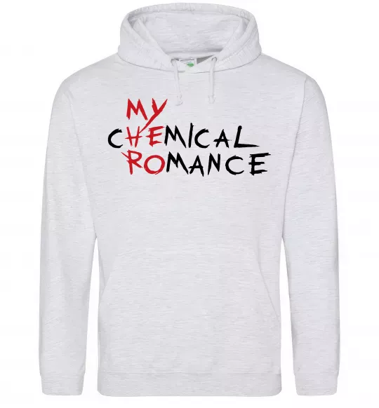 Женская толстовка (худи) My cHEmical ROmance HERO Серый меланж фото