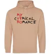 Женская толстовка (худи) My cHEmical ROmance HERO Песочный фото
