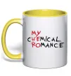Чашка с цветной ручкой My cHEmical ROmance HERO Солнечно желтый фото