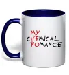 Чашка с цветной ручкой My cHEmical ROmance HERO Глубокий темно-синий фото