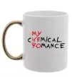 Чашка с цветной ручкой My cHEmical ROmance HERO Золото фото