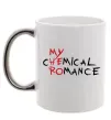 Чашка с цветной ручкой My cHEmical ROmance HERO Серебро фото