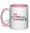 Чашка с цветной ручкой My cHEmical ROmance HERO Нежно розовый фото