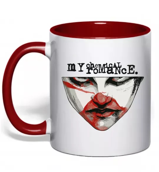 Чашка с цветной ручкой My Chemical Romance I`m not ok Красный фото