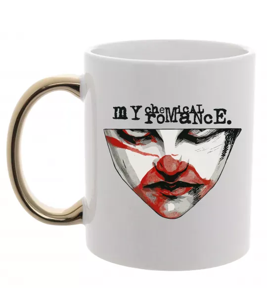 Чашка с цветной ручкой My Chemical Romance I`m not ok Золото фото