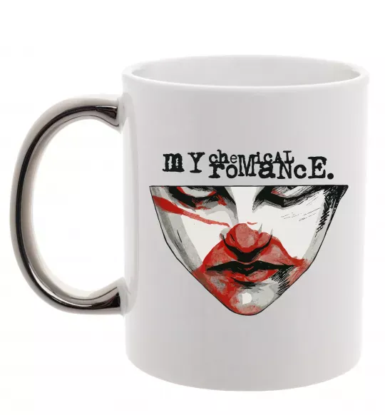 Чашка с цветной ручкой My Chemical Romance I`m not ok Серебро фото