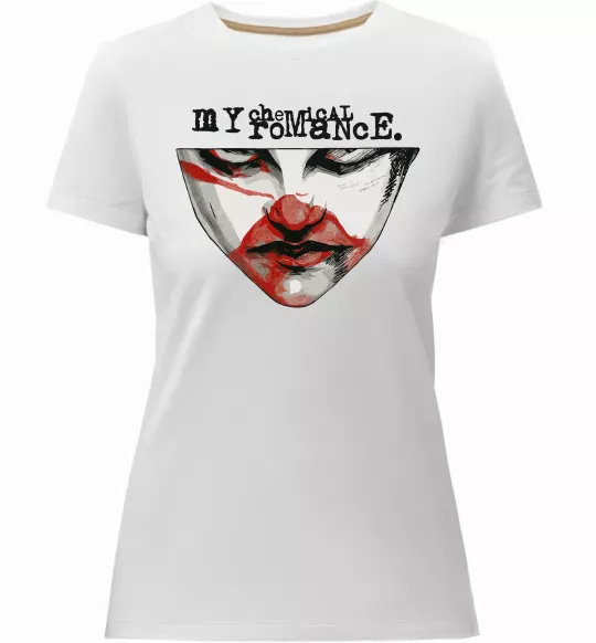 Женская премиум футболка My Chemical Romance I`m not ok Белый фото